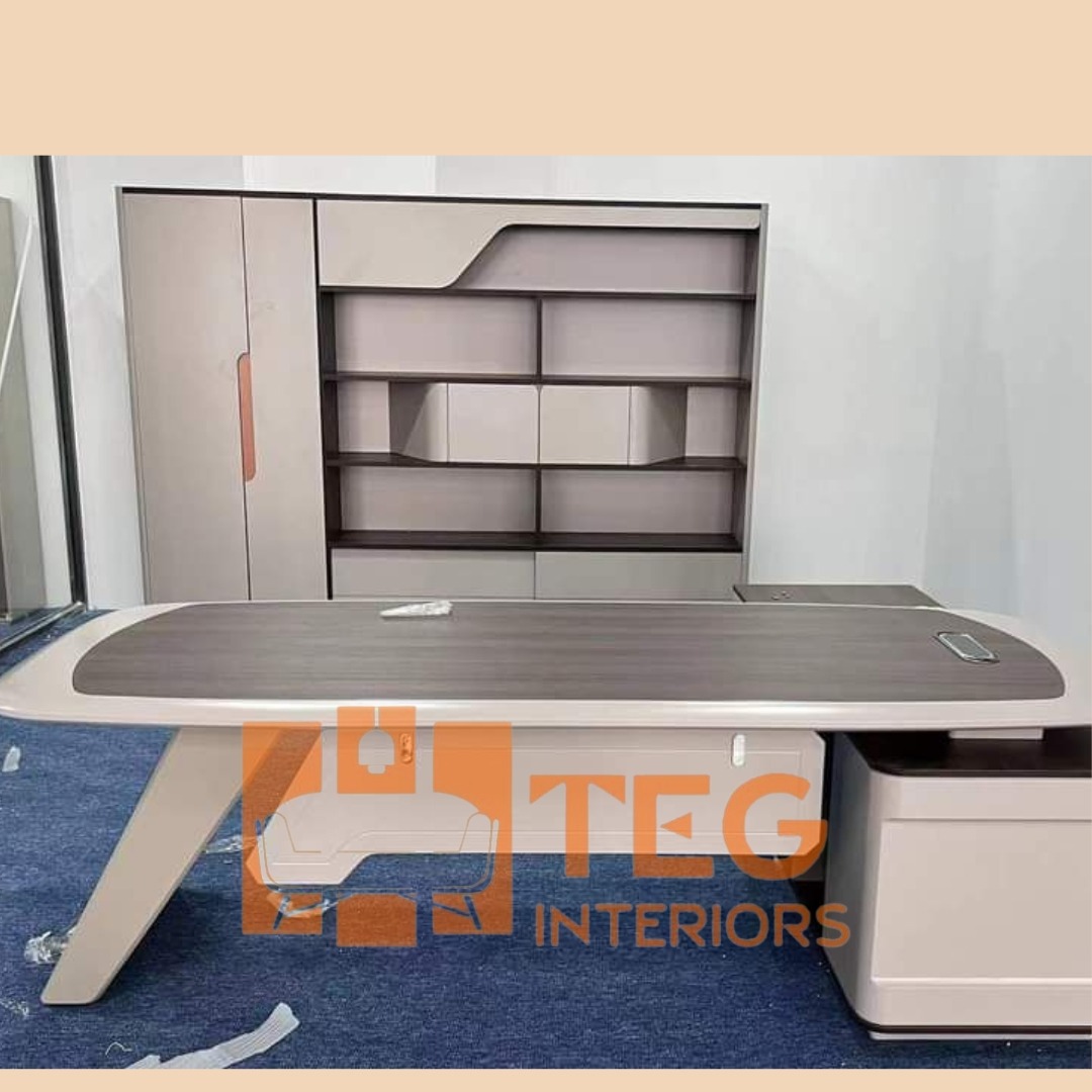 Executive Table and Bookshelf both available in 2.4meter each 3 million Executive Table and Bookshelf