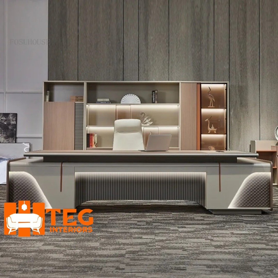 Executive Office Table and Bookshelf Table 2.8metres Shelf 2 (1) Executive Office Table and Bookshelf Table 2.8metres Shelf 2.7metres