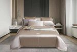 8pcs Cotton/silk duvet set- duvet, bedsheet, 4 pillow case 2 jumbo throwpillows - Image 3