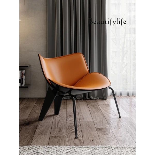 Luxury Leather Chair with Metal Base (3) Luxury Leather Chair with Metal Base - Image 5