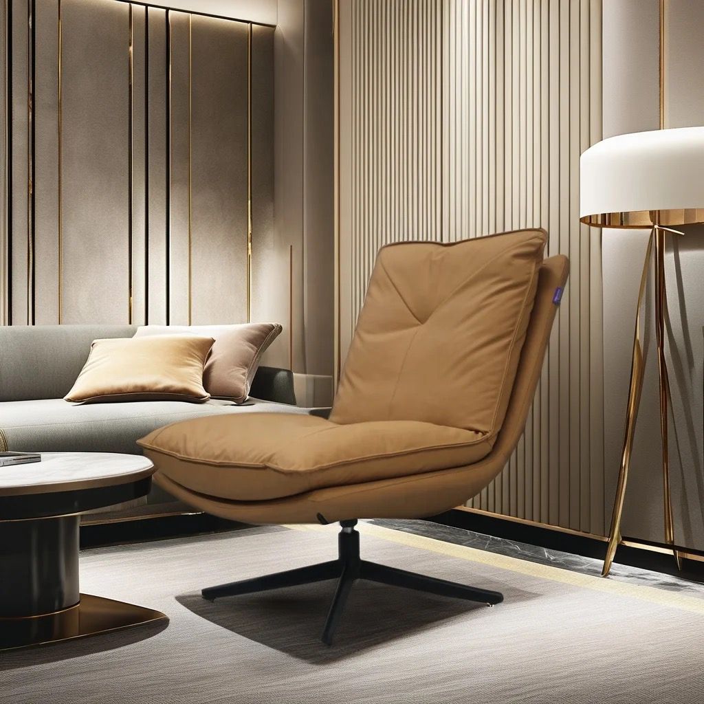 Modern Swivel leisure chair fabricleather (1) Modern Swivel leisure chair fabric/leather - Image 2