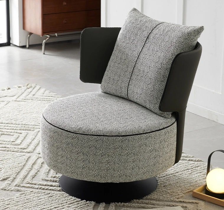 Modern Swivel leisure chair fabricleather