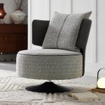 Modern Swivel leisure chair fabric/leather - Image 2