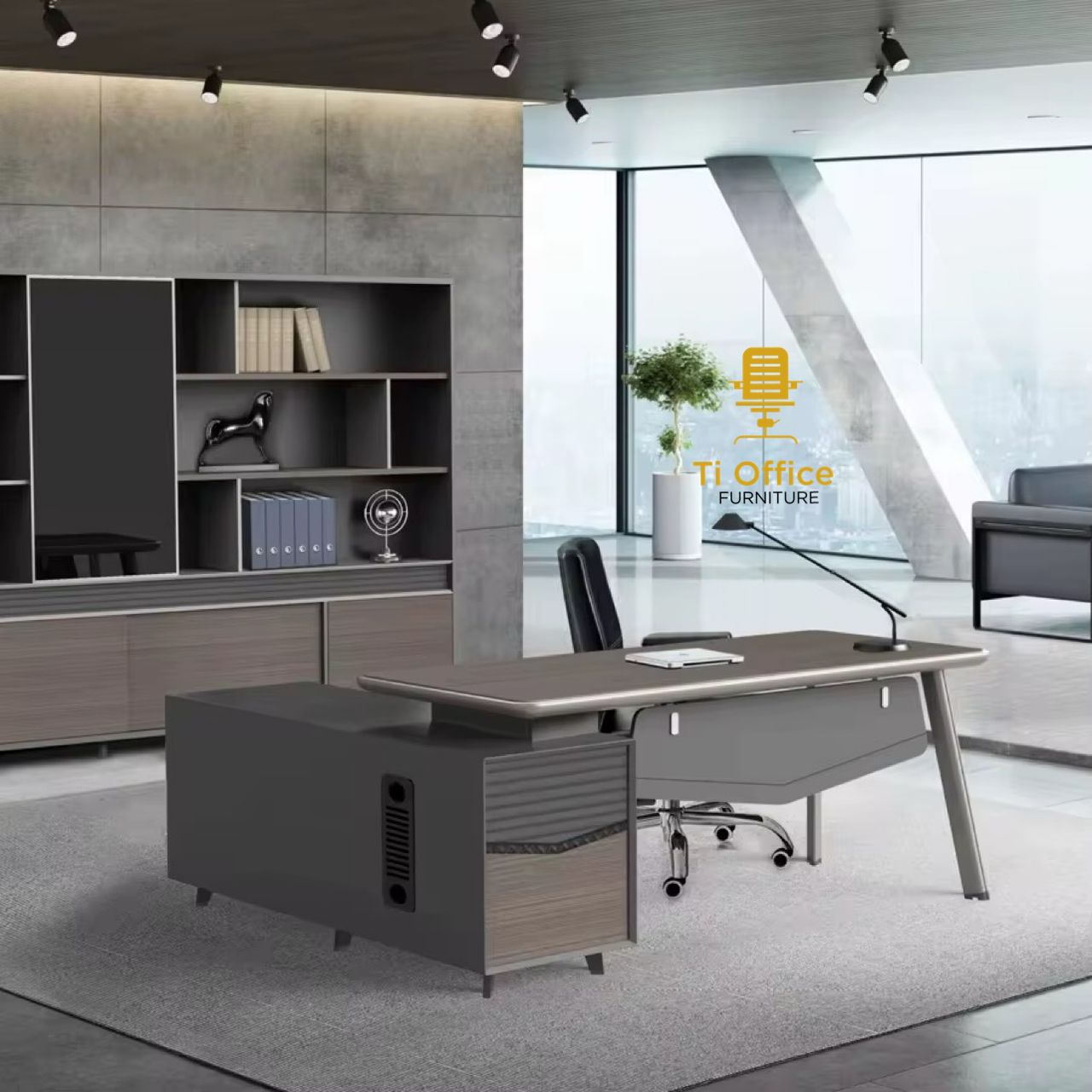 OFFCIE TABLE GREY OFFICE TABLE