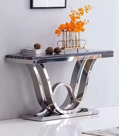 GOLD CONSOLE TABLE (2)