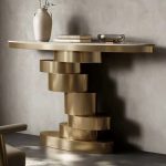 Gold console table - Image 2