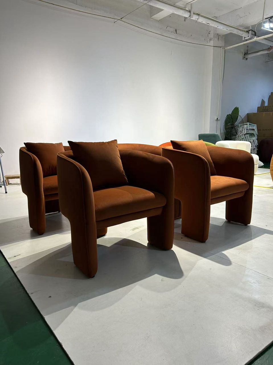modern accent chair (5) Modern Accent Chair, Crafted with solid wood-  Sold in pair (2) - Image 3