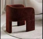 Modern Accent Chair, Crafted with solid wood-  Sold in pair (2) - Image 2
