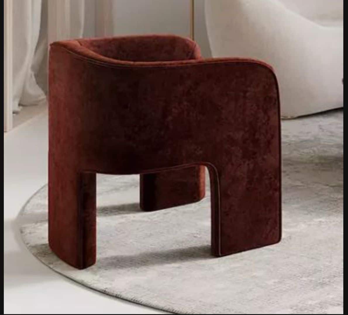 modern accent chair (6) Modern Accent Chair, Crafted with solid wood-  Sold in pair (2) - Image 2