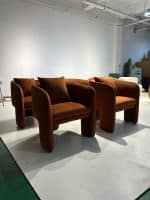 Modern Accent Chair, Crafted with solid wood-  Sold in pair (2) - Image 4