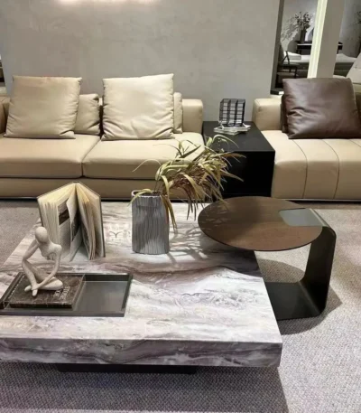 Our heavy nature marble coffee table