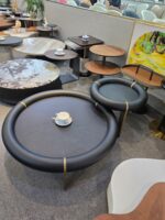 Our modern 2-in-1 solid wood coffee table