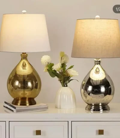 Luxury beige table lamp
