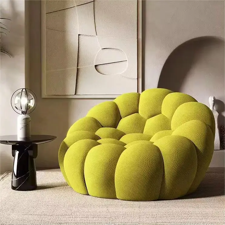 Lazy Lounge Fabric Single Sofa by Teg Interiors (1) Modern Lazy Lounge Fabric Single Sofa in grey from Teg Interiors