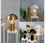 Nickel Turquoise Table Lamp – Set of 2, Size W42 x H67cm