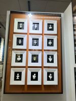 Sculpture-inspired 3D painting blending Nordic minimalism and medieval charm, size 80x120cm