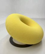 Premium Doughnut Lazy Lounge Fabric Single Sofa in soft fabric from Teg Interiors