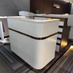 .4m Modern Receptionist Desk – Sleek Front Office Counter
