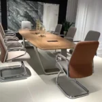 3m boardroom table with executive visitors chairs and swivel chair for premium office interiors