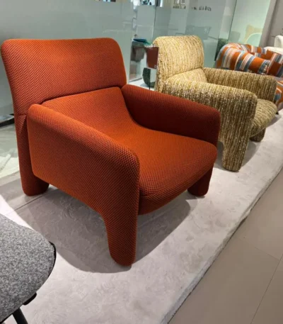 Burnt Orange Accent Chair for modern home and office interiors