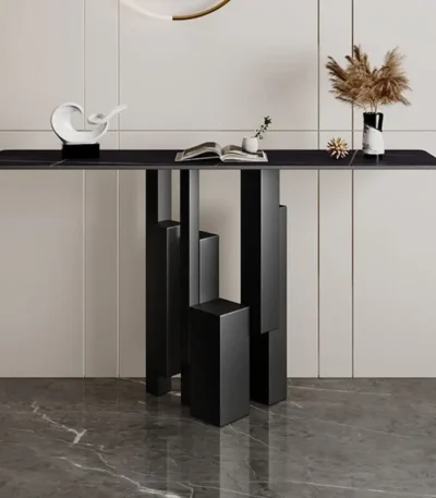 Modern 1.3 metre console table for entryways and living rooms