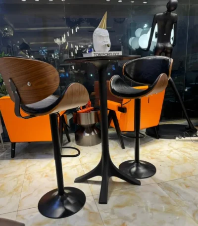 High bar stool and island chair for modern kitchen and bar areas