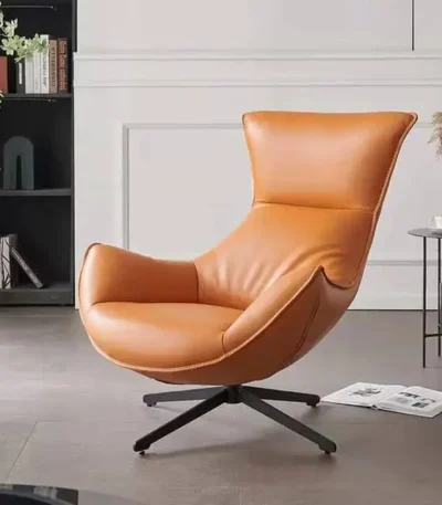 Modern leisure chair with plush cushioning and contemporary design