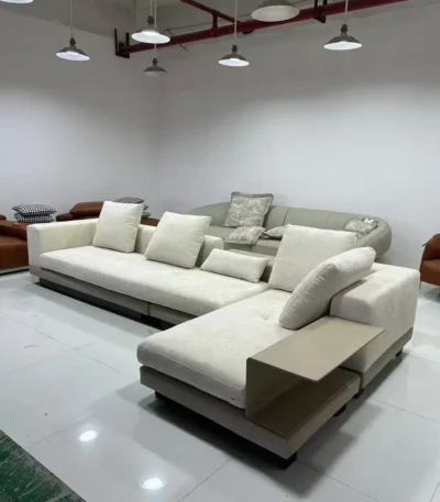 Luxury sectional sofa measuring 3.85 x 1.8 metres for modern living room comfort and style